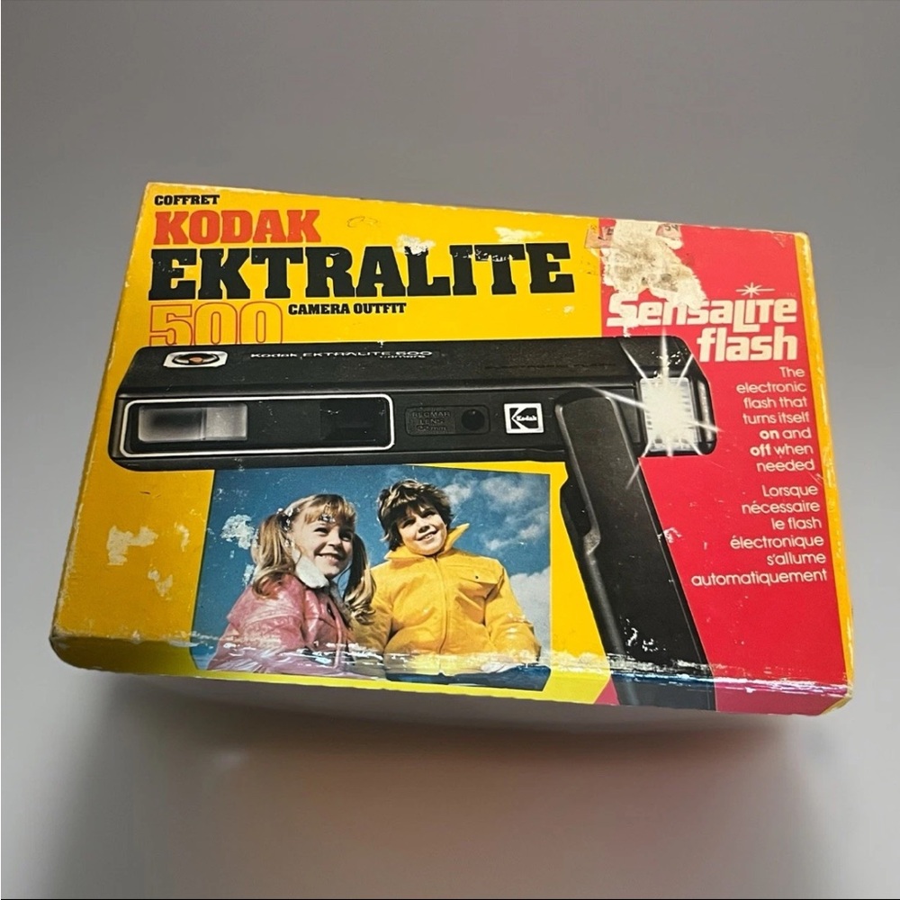 Vintage 1980s Kodak Ektralite 500 Camera Outfit